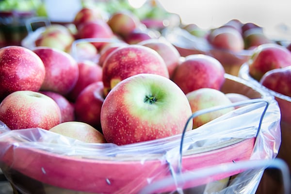Apples at fall farmers' market